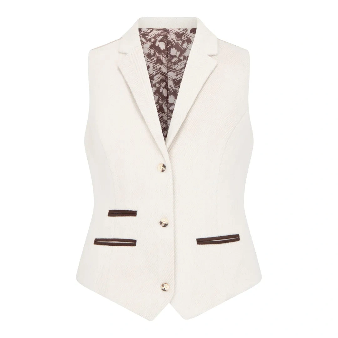 Elegante Tweed Jacke für Damen - Zeitloses Muster, luxuriöse Wollmischung, perfekte Passform.
