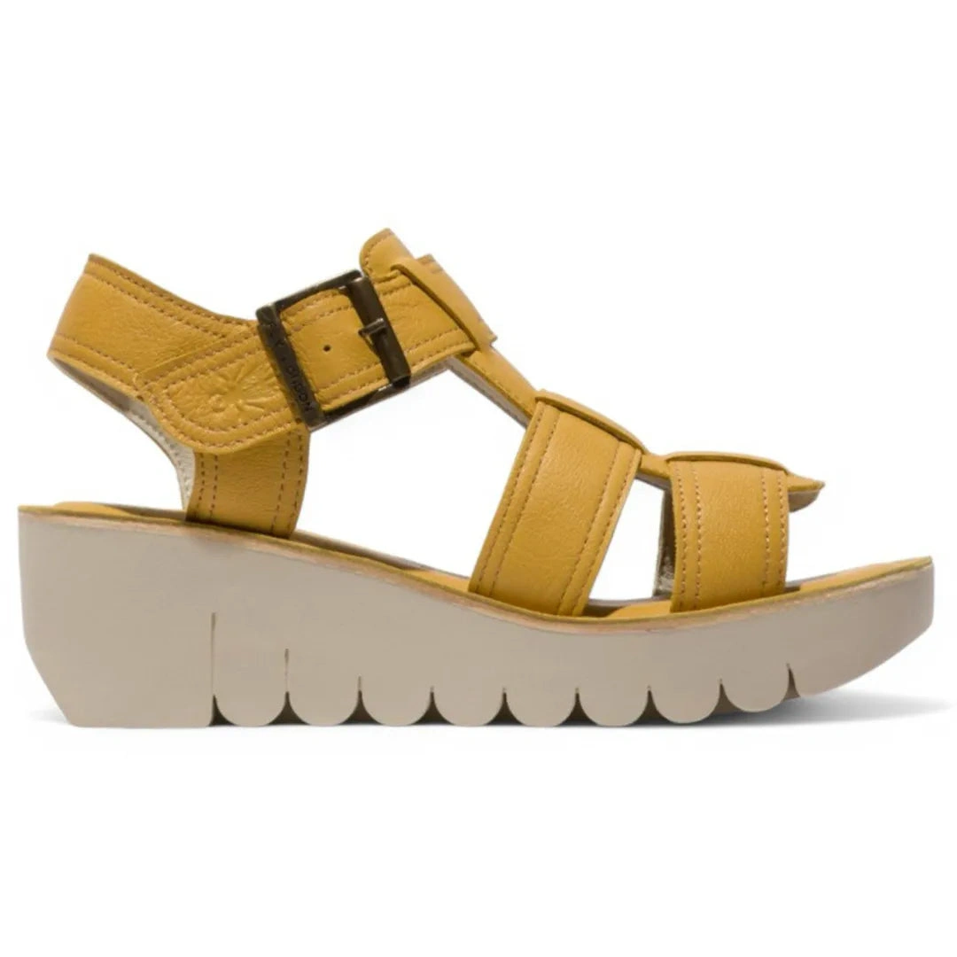 YUDD236FLY Damen Leder Keilsandalen – Sommerleicht, stilvoll und unwiderstehlich bezaubernd!